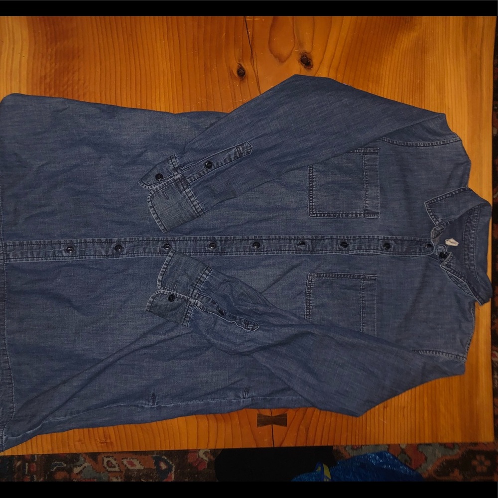 Dark chambray dress